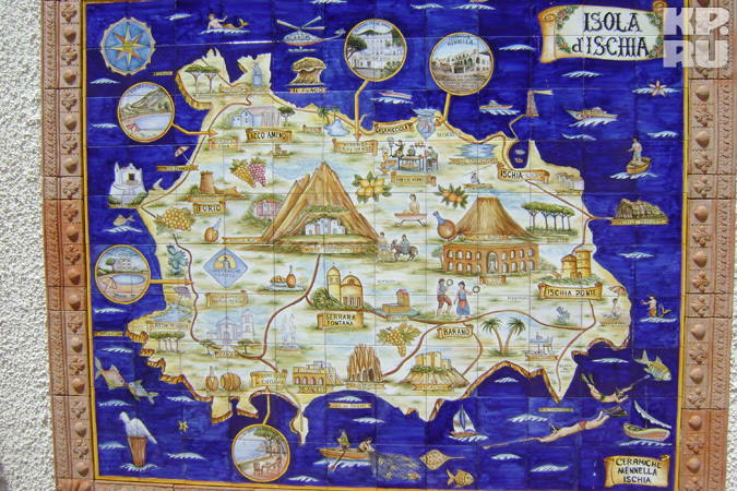 Даже карта острова выглядит так, как будто ее рисовал сказочный волшебник